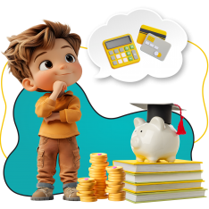 Финансовый интеллект вместе KIBERone - КИБЕРшкола программирования для детей, компьютерные курсы для школьников, начинающих и подростков - KIBERone г. Ашхабад