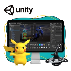 Мир игр на Unity 2D на популярном движке + AI-помощники - КИБЕРшкола программирования для детей, компьютерные курсы для школьников, начинающих и подростков - KIBERone г. Ашхабад