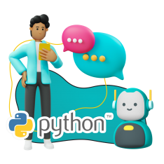 Умный чат-бот на Python - КИБЕРшкола программирования для детей, компьютерные курсы для школьников, начинающих и подростков - KIBERone г. Ашхабад