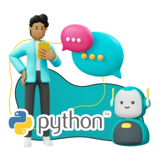 Умный чат-бот на Python на Telegram - КИБЕРшкола программирования для детей, компьютерные курсы для школьников, начинающих и подростков - KIBERone г. Ашхабад