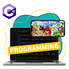 Программирование на C#. Удивительный мир 2D-игр - КИБЕРшкола программирования для детей, компьютерные курсы для школьников, начинающих и подростков - KIBERone г. Ашхабад