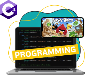 Программирование на C#. Удивительный мир 2D-игр - Школа программирования для детей, компьютерные курсы для школьников, начинающих и подростков - KIBERone г. Ашхабад